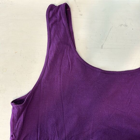 Apt. 9 | Women’s Tiered Ruffle Front Purple Sleeveless Blouse Tank Top - Picture 10 of 15